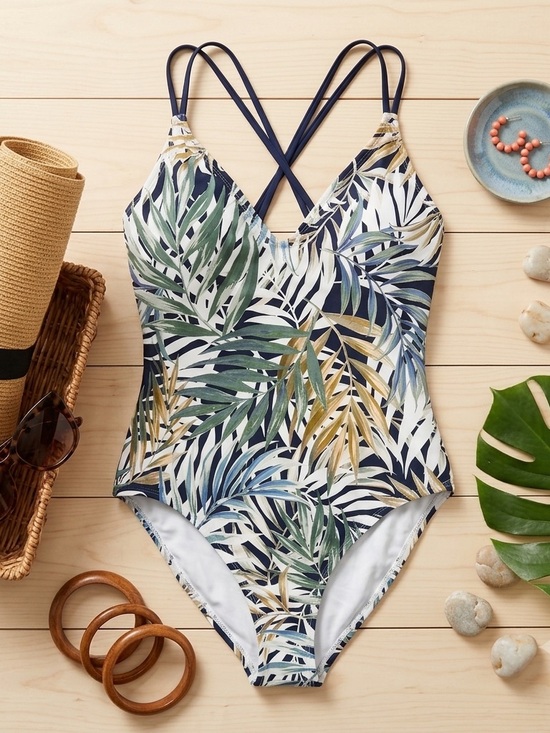 Hurley Other - HURLEY Women's Tropical Swimsuit Size X-Large One Piece Bathing Suit NWT strappy
